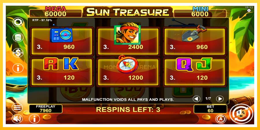 Kuva 5 pelikone Sun Treasure Hold & Win