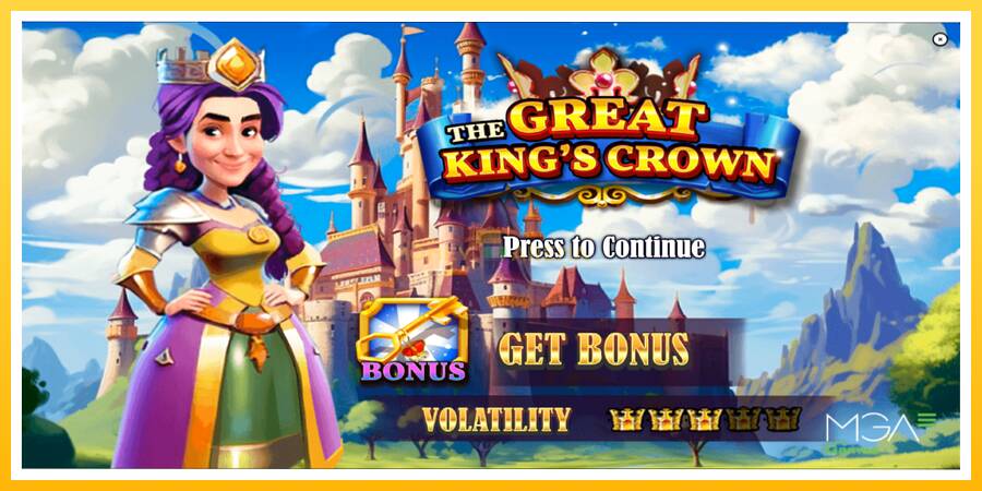 Kuva 1 pelikone The Great Kings Crown