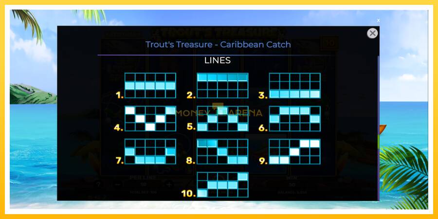 Kuva 7 pelikone Trouts Treasure Caribbean Catch