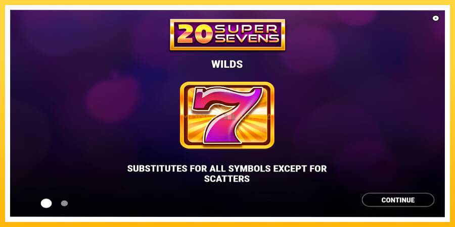 Kuva 1 pelikone 20 Super Sevens