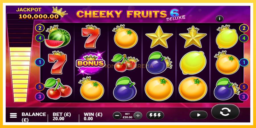 Kuva 3 pelikone Cheeky Fruits 6 Deluxe