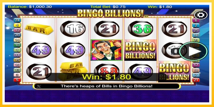 Kuva 2 pelikone Bingo Billions