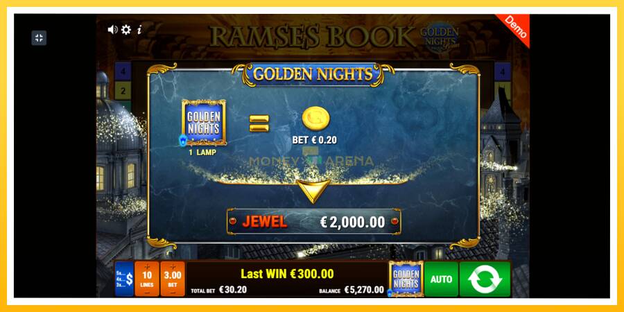 Kuva 4 pelikone Ramses Book Golden Nights